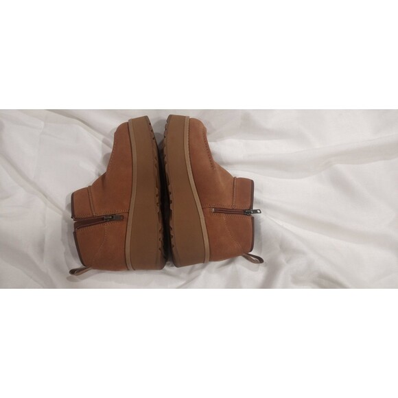 UGG Women's CITYFUNC Ultra Mini Fashion Boot BOOTS Chestnut size 7.5  pre owned - Picture 5 of 14